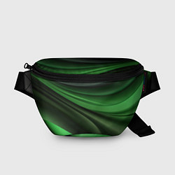 Поясная сумка Темная зеленая текстура, цвет: 3D-принт