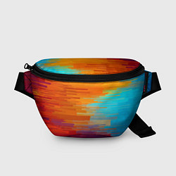 Поясная сумка Цветной глитч, цвет: 3D-принт