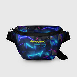 Поясная сумка Cyberpunk неоновые плиты, цвет: 3D-принт