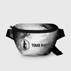 Поясная сумка Tomb Raider glitch на светлом фоне: надпись и симв, цвет: 3D-принт