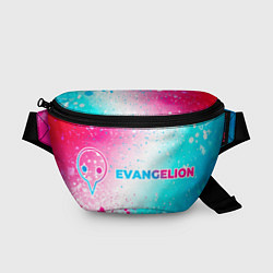 Поясная сумка Evangelion neon gradient style: надпись и символ, цвет: 3D-принт