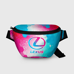 Поясная сумка Lexus neon gradient style, цвет: 3D-принт