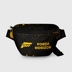 Поясная сумка Forza Horizon - gold gradient: надпись и символ, цвет: 3D-принт