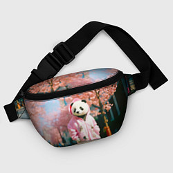Поясная сумка Милая панда в пуховике, цвет: 3D-принт — фото 2