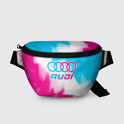 Поясная сумка Audi neon gradient style, цвет: 3D-принт