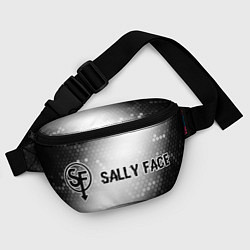 Поясная сумка Sally Face glitch на светлом фоне: надпись и симво, цвет: 3D-принт — фото 2