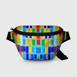 Поясная сумка Colorful strips - pop art - vogue, цвет: 3D-принт