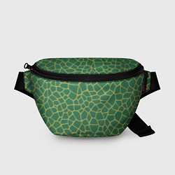Поясная сумка Зелёная текстура - нейросеть, цвет: 3D-принт