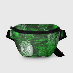 Поясная сумка Киберпанк заражение зелёное, цвет: 3D-принт