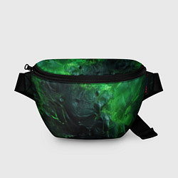 Поясная сумка Зеленая объемная текстура, цвет: 3D-принт