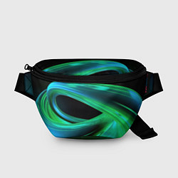 Поясная сумка Green lines abstract, цвет: 3D-принт