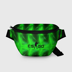 Поясная сумка CSGO green logo, цвет: 3D-принт