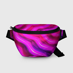 Поясная сумка Розовая объемная абстракция, цвет: 3D-принт