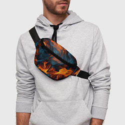 Поясная сумка Пламя огня, цвет: 3D-принт — фото 2