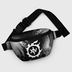 Поясная сумка Final Fantasy glitch на темном фоне, цвет: 3D-принт — фото 2