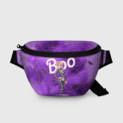 Поясная сумка Барби в костюме скелета: паутина и фиолетовый дым, цвет: 3D-принт