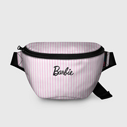 Поясная сумка Barbie - классическая розово-белая полоска, цвет: 3D-принт
