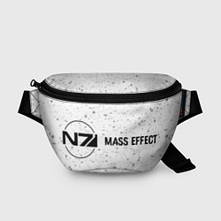 Поясная сумка Mass Effect glitch на светлом фоне по-горизонтали, цвет: 3D-принт