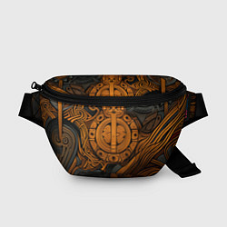 Поясная сумка Узор в скандинавском фолк-арт стиле, цвет: 3D-принт