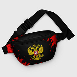 Поясная сумка Герф россия красный огонь, цвет: 3D-принт — фото 2