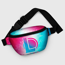Поясная сумка League of Legends neon gradient style, цвет: 3D-принт — фото 2