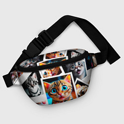 Поясная сумка Котики фото, цвет: 3D-принт — фото 2