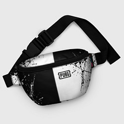 Поясная сумка Pubg чернобелые краски, цвет: 3D-принт — фото 2