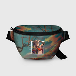 Поясная сумка Дэхья на фоне природы, цвет: 3D-принт