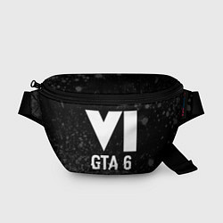 Поясная сумка GTA 6 glitch на темном фоне, цвет: 3D-принт