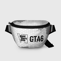 Поясная сумка GTA6 glitch на светлом фоне по-горизонтали, цвет: 3D-принт