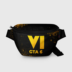 Поясная сумка GTA 6 - gold gradient, цвет: 3D-принт