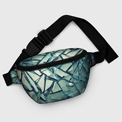 Поясная сумка Битое стекло текстура, цвет: 3D-принт — фото 2
