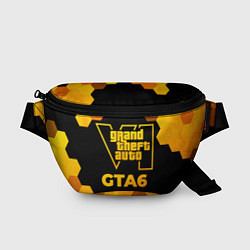 Поясная сумка GTA6 - gold gradient, цвет: 3D-принт