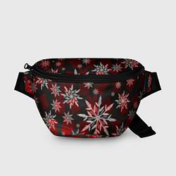 Поясная сумка Рождественские снежинки, цвет: 3D-принт