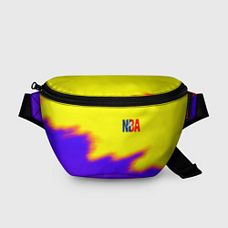 Поясная сумка НБА баскетбол краски неоновые желтые, цвет: 3D-принт