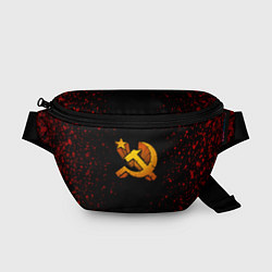 Поясная сумка Серп и молот СССР краски, цвет: 3D-принт