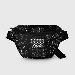 Поясная сумка Audi белая краска авто спорт, цвет: 3D-принт