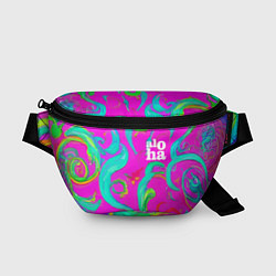 Поясная сумка Abstract floral pattern - aloha, цвет: 3D-принт