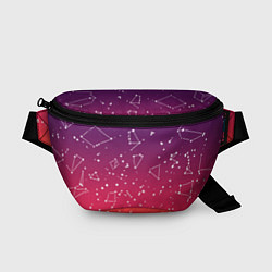 Поясная сумка Созвездия в розовом небе, цвет: 3D-принт