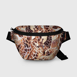 Поясная сумка Жирафы - африканский паттерн, цвет: 3D-принт
