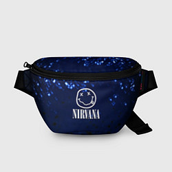 Поясная сумка Nirvana рок краски, цвет: 3D-принт