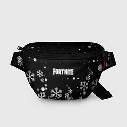 Поясная сумка Fortnite новый год паттерн, цвет: 3D-принт