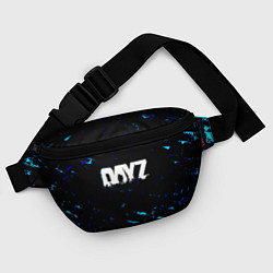 Поясная сумка Dayz текстура краски голубые, цвет: 3D-принт — фото 2