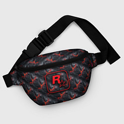 Поясная сумка Rockstar - glow rifts, цвет: 3D-принт — фото 2