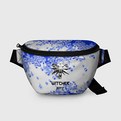 Поясная сумка Ведьмак 2077 краски голубые, цвет: 3D-принт