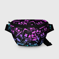 Поясная сумка Marshmello neon pattern, цвет: 3D-принт