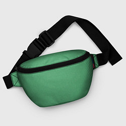 Поясная сумка Нефритовый зелёный в полоску, цвет: 3D-принт — фото 2