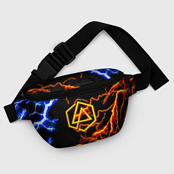 Поясная сумка Linkin park storm inside steel, цвет: 3D-принт — фото 2
