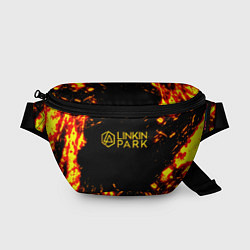 Поясная сумка Linkin park огненный стиль, цвет: 3D-принт
