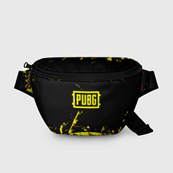 Поясная сумка Пабг жёлтые краски геймер, цвет: 3D-принт